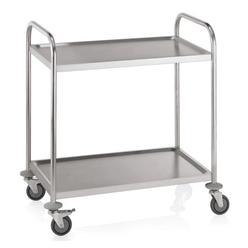 Gheridon inox cu 2 polite, 85 x 53 x H95 cm Gheridon cu 2 polite Rama