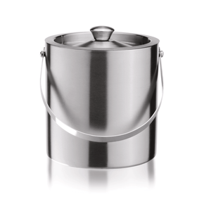 Ghetiera inox 2,5 L. cu pereți dublii și capac, Ø17xH18 cm