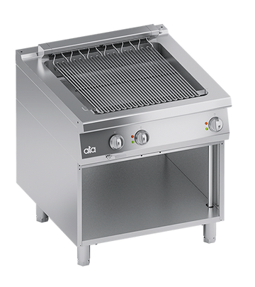 Gratar grill direct cu bazin de apa, alimentare electrica, cu baza deschisa, 10.80 kW