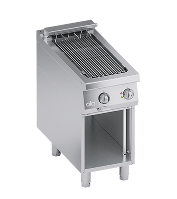 Gratar grill direct cu bazin de apa, alimentare electrica, cu baza deschisa, 5.40 kW