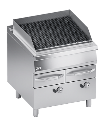 Gratar grill direct cu bazin de apa, alimentare pe gaz, 23 kW