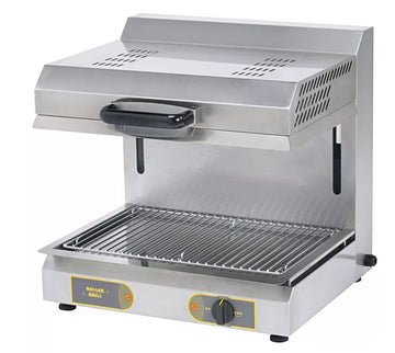 Gratinator Salamandra Infrarosu cu Zona de Incalzire dubla si Capac Mobil - 3kW, 230V