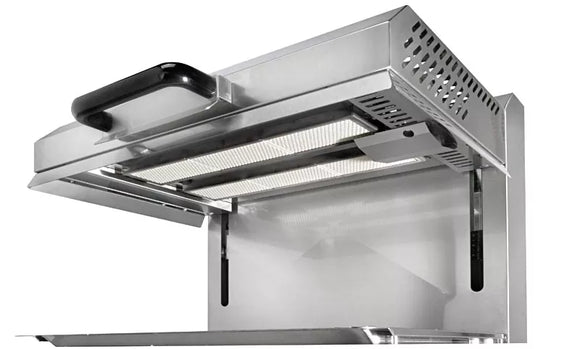 Gratinator salamandra pe gaz cu capac mobil 600mm model 5kw