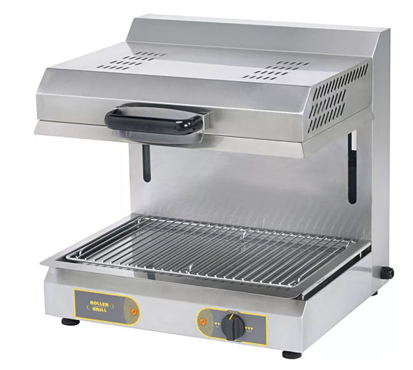 Gratinator salamandra cu placa superioara mobila si doua zone de incalzire independente 3kw 230v