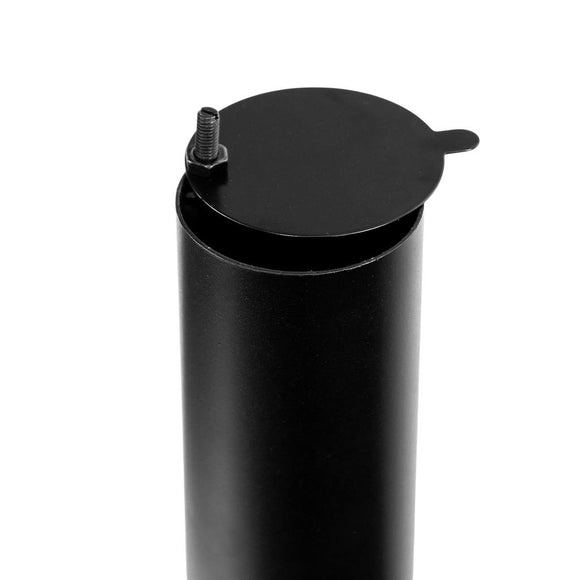 Gratar gradina pe carbune  cu capac si cos de fum, masa laterala 53x29 cm