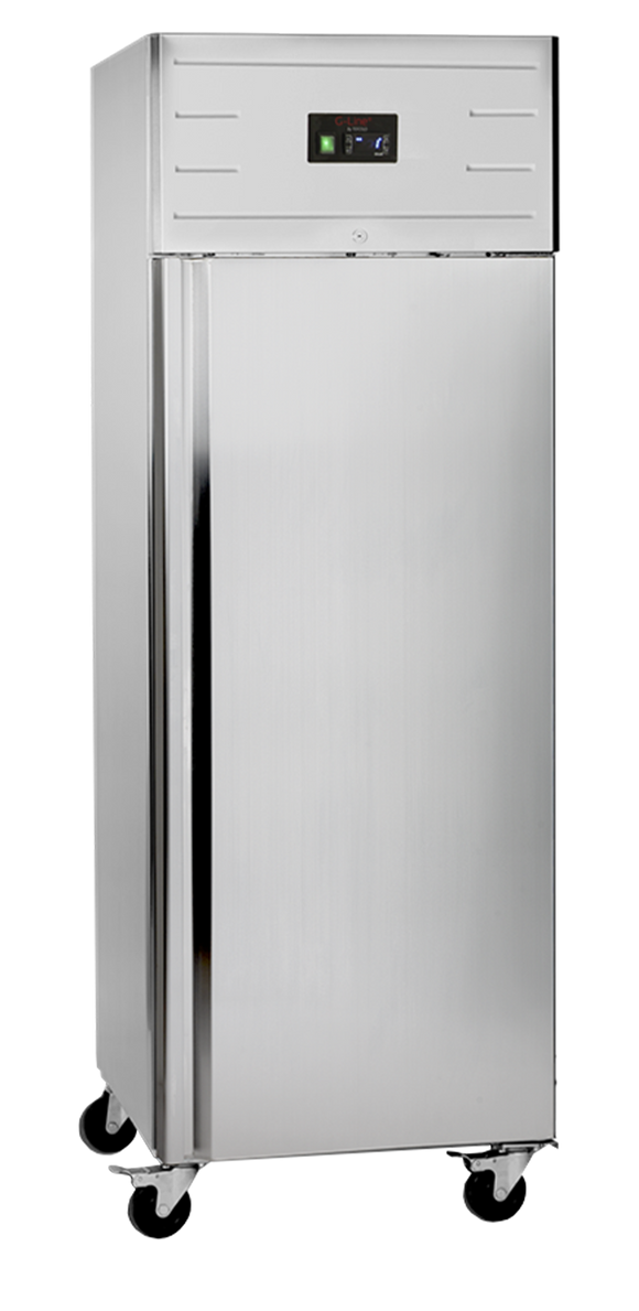 Congelator vertical inox G-line GUF70, 528 l, -24/-18°C, 1 ușă Tefcold – congelator vertical inox G-line pentru bucătărie profesională