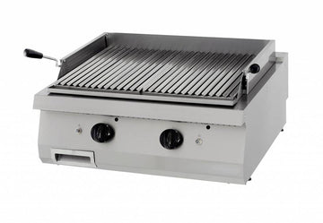 Heavy Duty Lava Stone Grill - Double Unit - 70cm Deep - Gas Pentru a oferi carnii pestilor