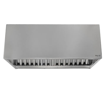 Hota cubica cu colector de grasime 120x100x50 cm, inox