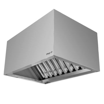 Hotacubica cu colector de grasime 100x70x50 cm, inox