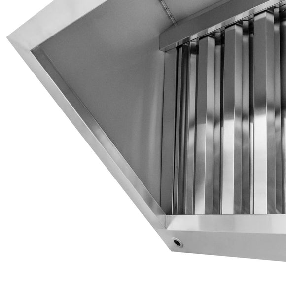 Hotacubica cu colector de grasime 100x70x50 cm, inox