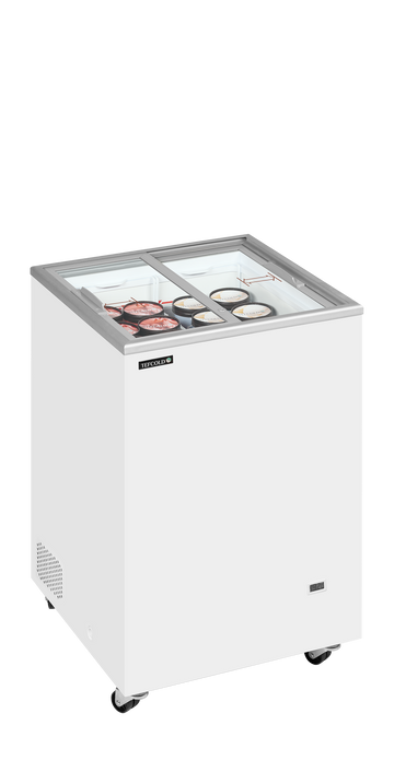 Lada congelator inghetata alba IC101SC vedere laterala Tefcold – lada congelator inghetata pentru magazine, HoReCa si expunere