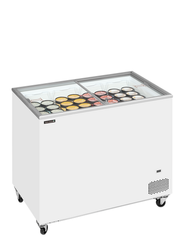 Lada congelator inghetata alba IC301SC vedere laterala Tefcold – lada congelator inghetata pentru magazine, HoReCa si expunere