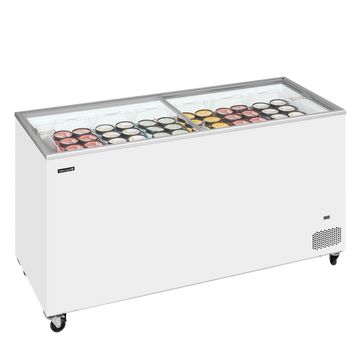 Lada congelator inghetata alba IC501SC vedere laterala Tefcold – lada congelator inghetata pentru magazine, HoReCa si expunere