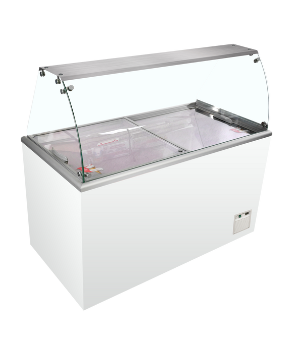 Lada congelator inghetata alba IDA500, 408 l, -23/-16C Tefcold – lada congelator inghetata pentru magazine, HoReCa si expunere