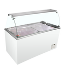 Lada congelator inghetata alba IDA600, 489 l, -23/-16C Tefcold – lada congelator inghetata pentru magazine, HoReCa si expunere