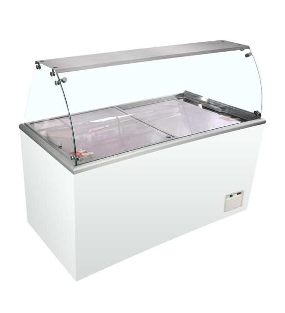 Lada congelator inghetata alba IDA600, 489 l, -23/-16C Tefcold – lada congelator inghetata pentru magazine, HoReCa si expunere