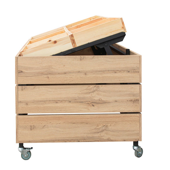 Insula pentru Mega M legume si fructe H-75 cm L-131 cm G-94 cm dab wotan Raft pentru legume si fructe