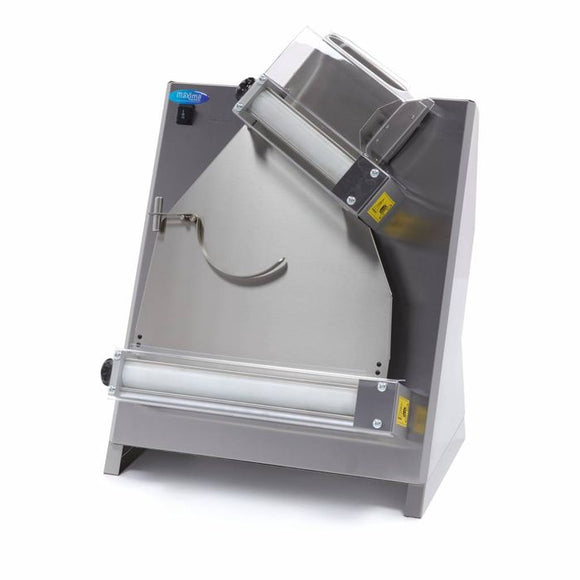 Intinzator aluat pizza- Ø40cm - Dublu Rulou Cu aceasta masina de laminat