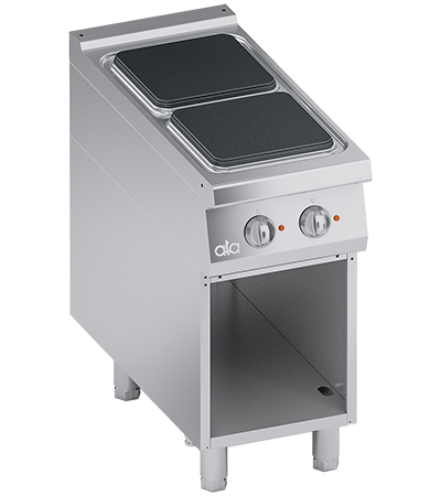 Masina de gatit electrica cu 2 plite, cu baza deschisa, 8 kW