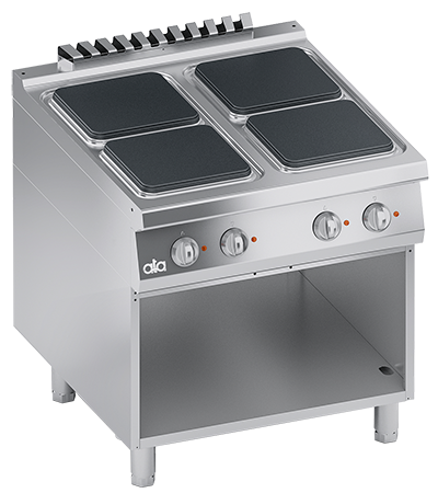 Masina de gatit electrica cu 4 plite, cu baza deschisa, 16 kW