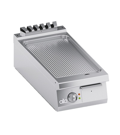 Plita fry top electrica, suprafata de coacere din inox, striat - PERFORMANCE LINE, 7 kW