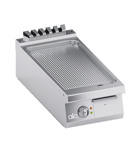 Plita fry top electrica, suprafata de coacere din inox, striat - PERFORMANCE LINE, 7 kW