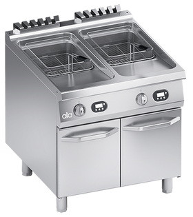 Friteuza electrica cu doua cuve 20+20 Litri - comenzi digitale, 36 kW