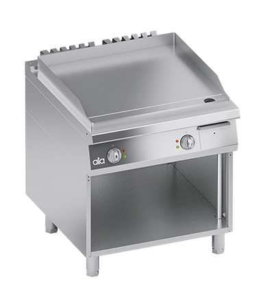 Plita fry top electrica neted, cu baza deschisa, 13 kW