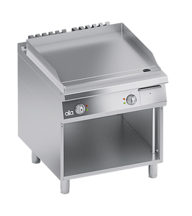 Plita fry top electrica neted, cu baza deschisa, 13 kW