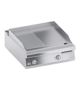 Plita fry top electrica 1/2 neted 1/2 striat, 13 kW