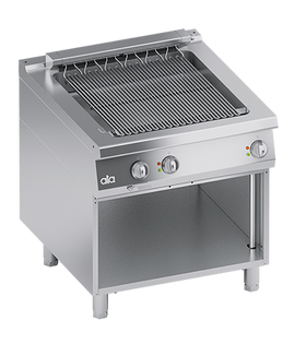 Gratar grill direct cu bazin de apa, alimentare electrica, cu baza deschisa, 10.80 kW