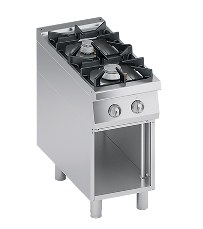 Masina de gatit / Aragaz cu 2 focuri, cu baza deschisa - PERFORMANCE LINE, 16 kW