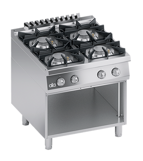 Masina de gatit / Aragaz cu 4 focuri, cu baza deschisa, 32 kW