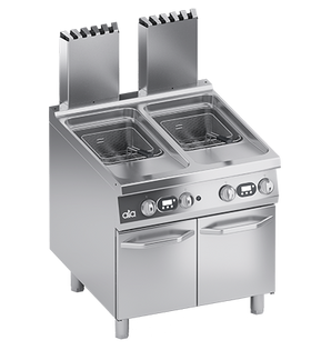 Friteuza pe gaz cu doua cuve 22+22 Litri comenzi digitale - PERFORMANCE LINE, 42 kW