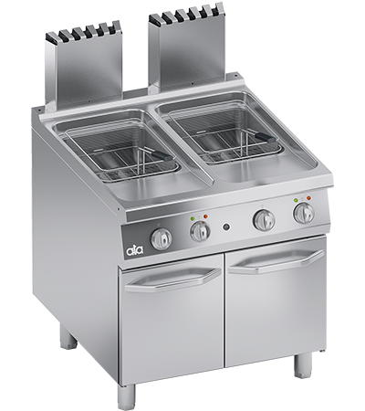 Friteuza pe gaz cu doua cuve 22+22 Litri - PERFORMANCE LINE, 42 kW