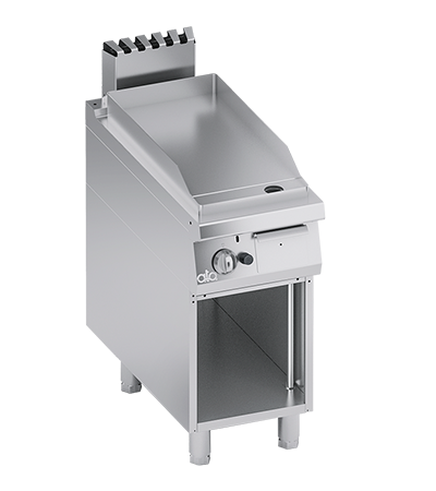 Plita fry top neted, cu baza deschisa, 6 kW