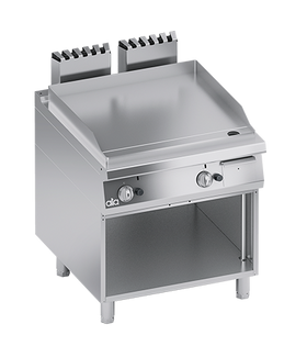 Plita fry top neted, cu baza deschisa, 12 kW