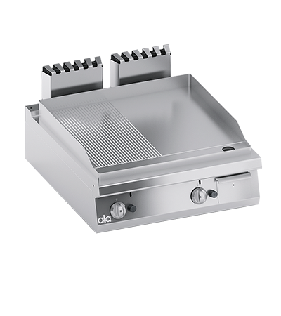 Plita fry top 1/2 neted 1/2 striat, 12 kW