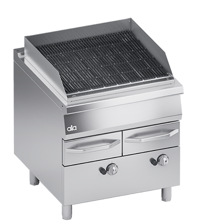 Gratar grill direct cu bazin de apa, alimentare pe gaz, 23 kW