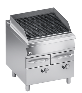 Gratar grill direct cu bazin de apa, alimentare pe gaz, 23 kW