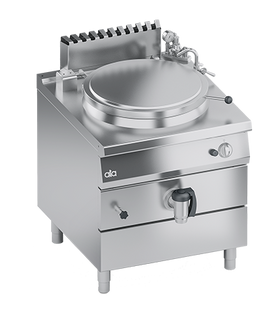 Marmita pe gaz inclazire indirecta cu manta de aburi,, 100 Litri, 21 kW