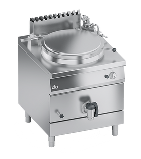 Marmita pe gaz inclazire indirecta cu manta de aburi,, 150 Litri, 21 kW