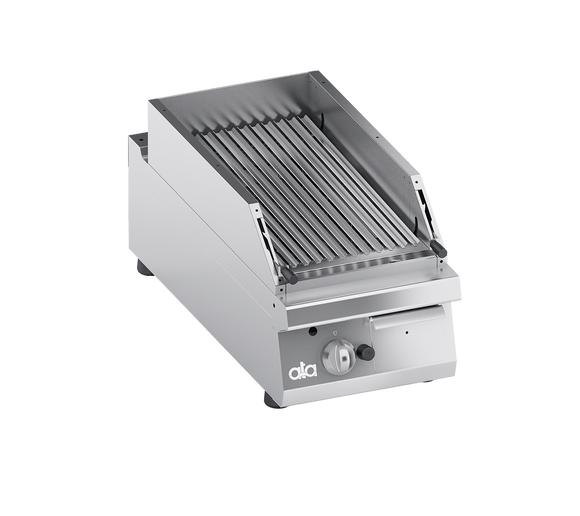 Gratar cu roca vulcanica, cu baza deschisa, model de banc, 11.50 kW