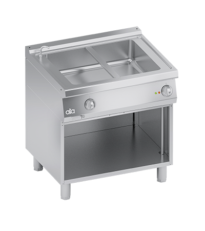 Bain marie electric cu 1 cuva GN 2/1, baza deschisa, 2 kW