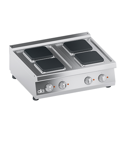 Masina de gatit electrica, model de banc cu 4 plite dreptunghiulare, 10.40 kW