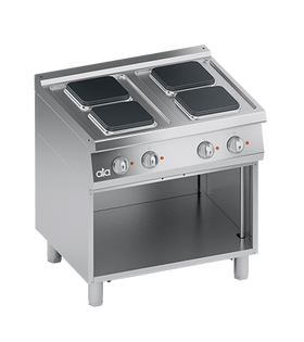 Masina de gatit electrica cu 4 plite dreptunghiulare, baza deschisa, 10.40 kW