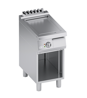 Plita fry-top electrica, neted, zona de coacere din inox, baza deschisa - PERFORMANCE LINE, 5 kW