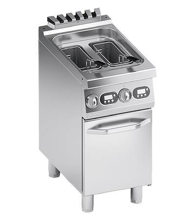 Friteuza electrica 2 x 9 Litri, cu baza inchisa, comenzi digitale - PERFORMANCE LINE , 15 kW