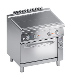 Plita unica electrica cu cuptor electric cu convectie GN 1/1, 12.65 kW