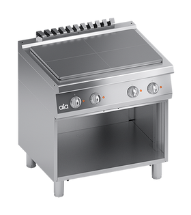 Plita electrica solida cu dulap deschis, 9 kW